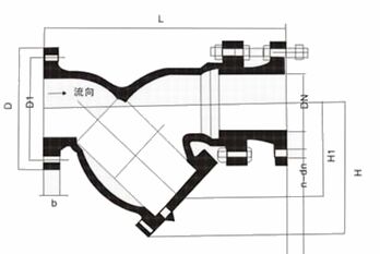 y型拉杆伸缩过滤器结构图纸